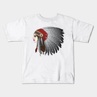 indian girl Kids T-Shirt